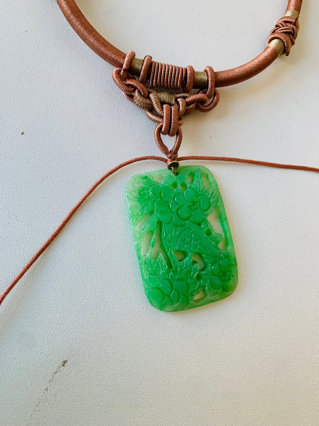 Asian Insipred Handmade Pendent Rope Necklace