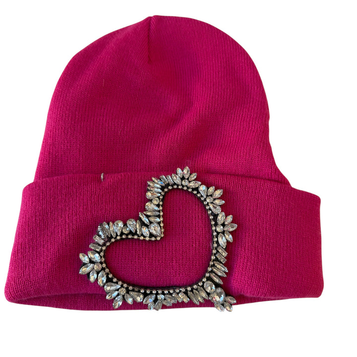 Steve Madden Hot Pink Rhinestone Cap/Hat