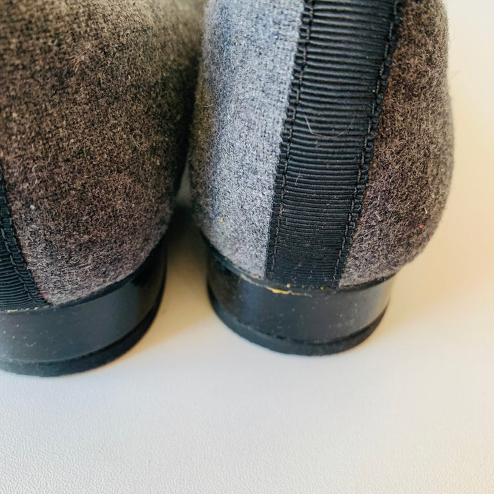 Clark’s Keeaha Rosa Women’s Grey Fabric & Black Patent Pump Size 7.5