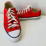 Converse Chuck Taylor All Star Red Canvas Sneakers Size 7.5 Women’s