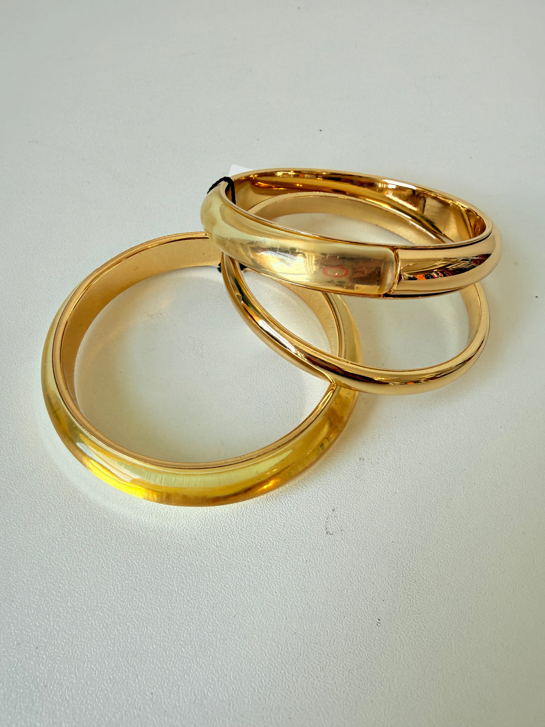 White House Black Market Set Of 3 Gold Tone Bangles NWT