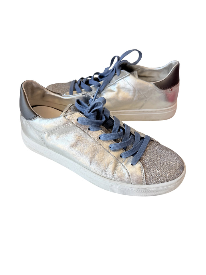 Crime London Silver Mettalic Sneakers Size 38