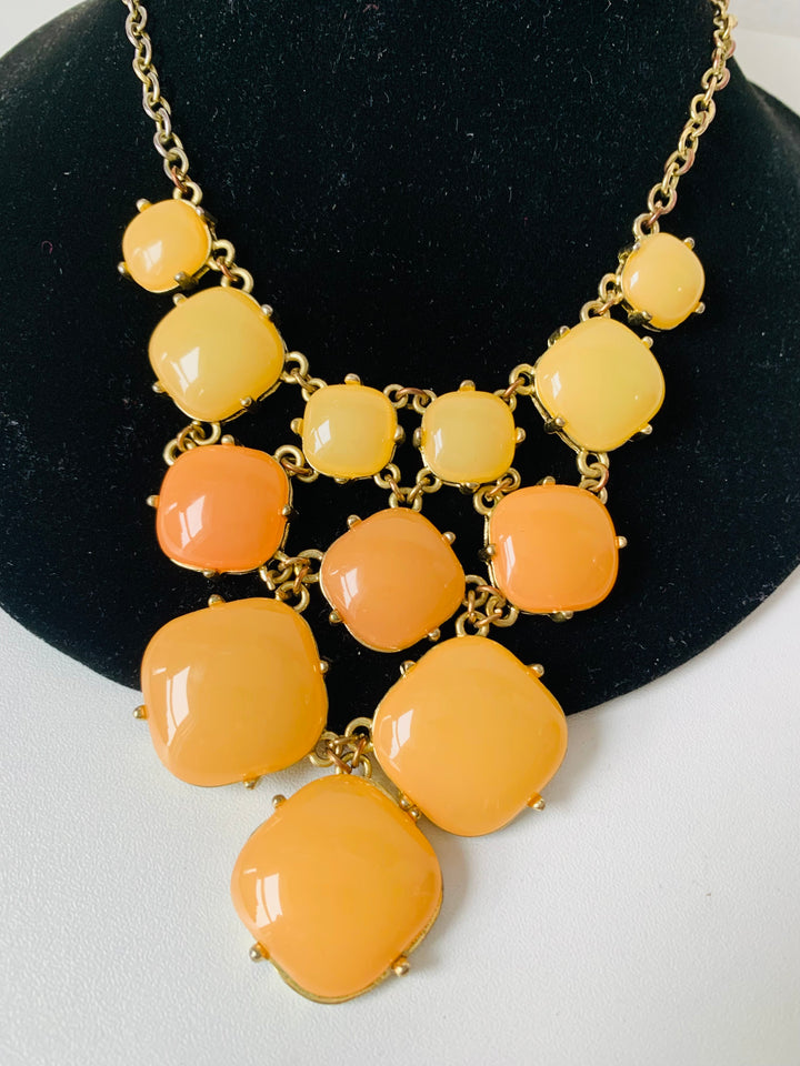 Orange & Peach Statement Necklace
