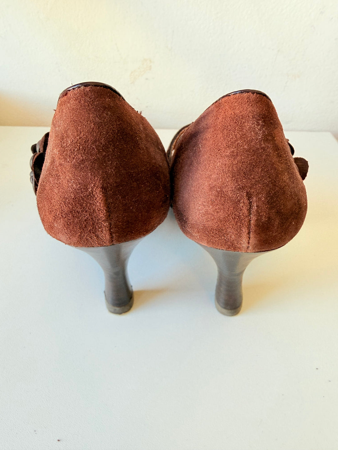 Sofft Brown Gemma Suede Mary Jane Heeled Pumps Size 7