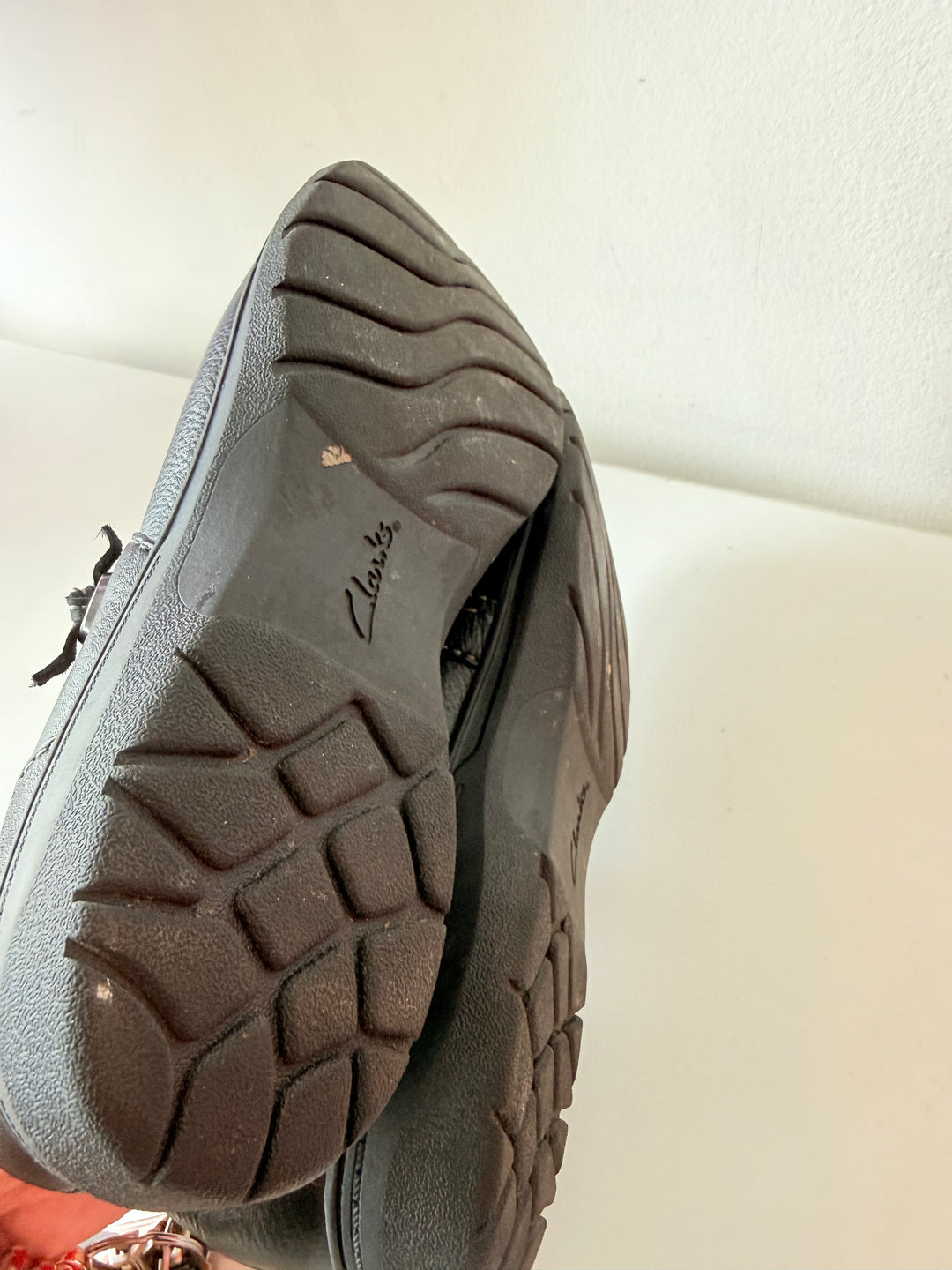 Clark’s Carleigh Mary Jane’s In Black Leather Size 10