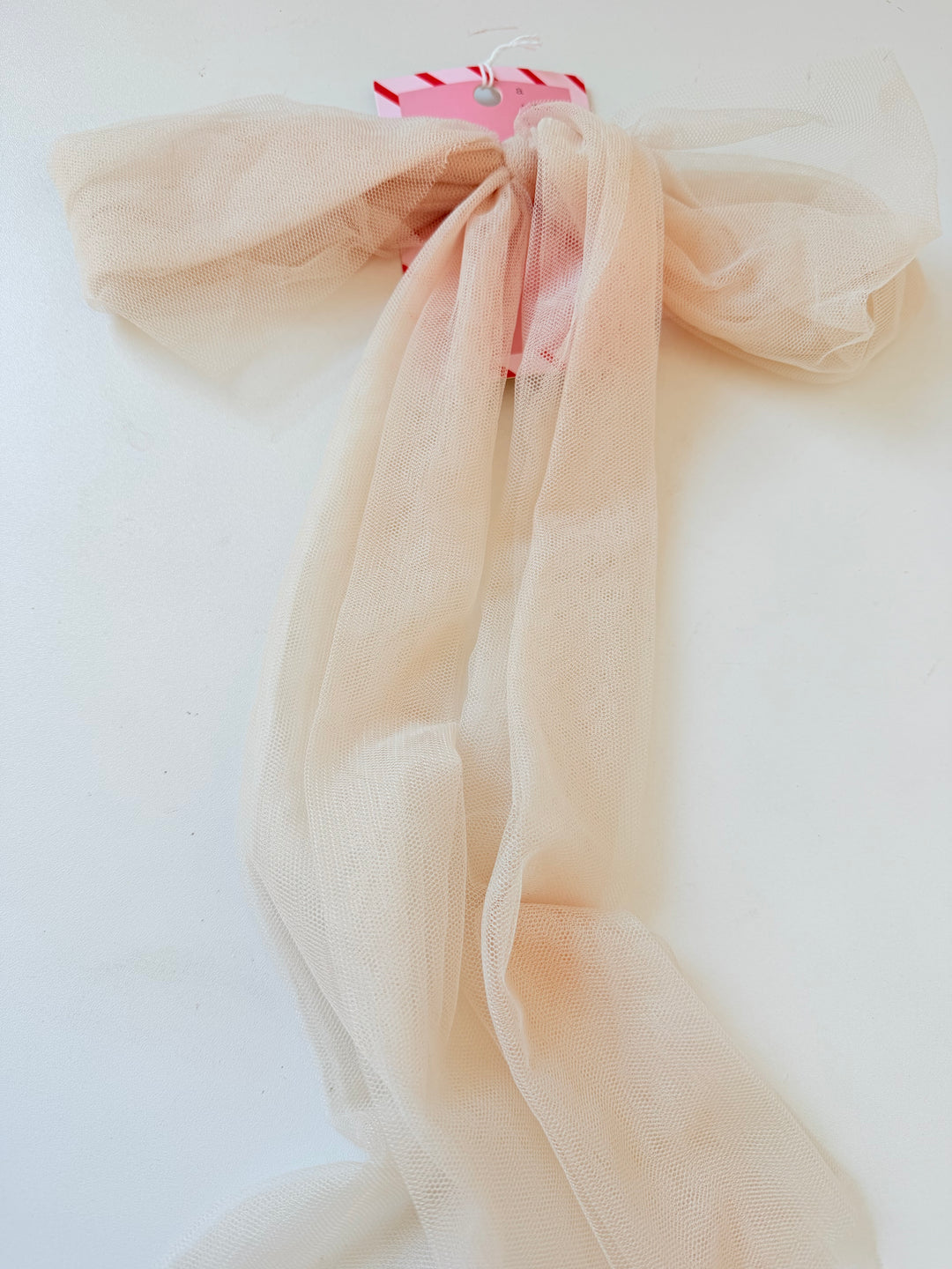 A New Day Cream Oversized Hair Bow Barrett NWT