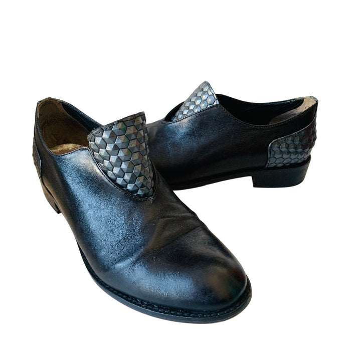 Daniella Lehavi Slip On Black And Grey Loafers Size 38
