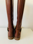 Timberland Savin Hill Brown Leather Tall Boots Size 7.5