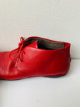 Camper Girl Right Red Nina Lace Up Square Toe Shoes/Ankle Boots Women’s Size 38