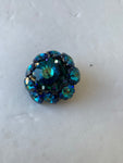 Vintage Blue Rhinestone Brooch