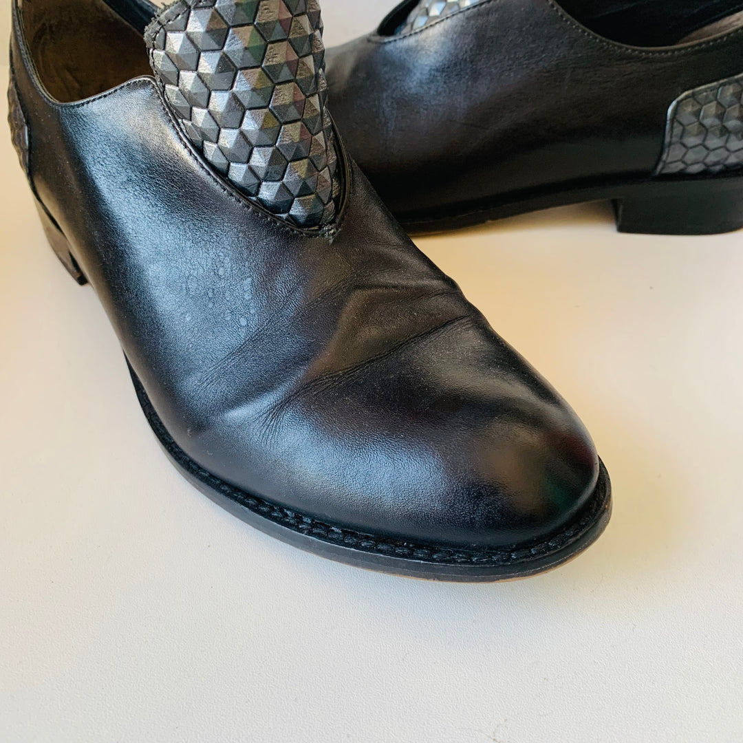 Daniella Lehavi Slip On Black And Grey Loafers Size 38