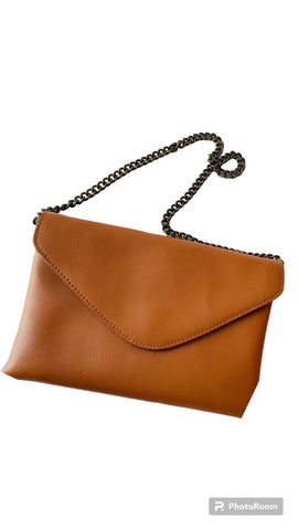 J Crew Factory Brown Leather Handbag