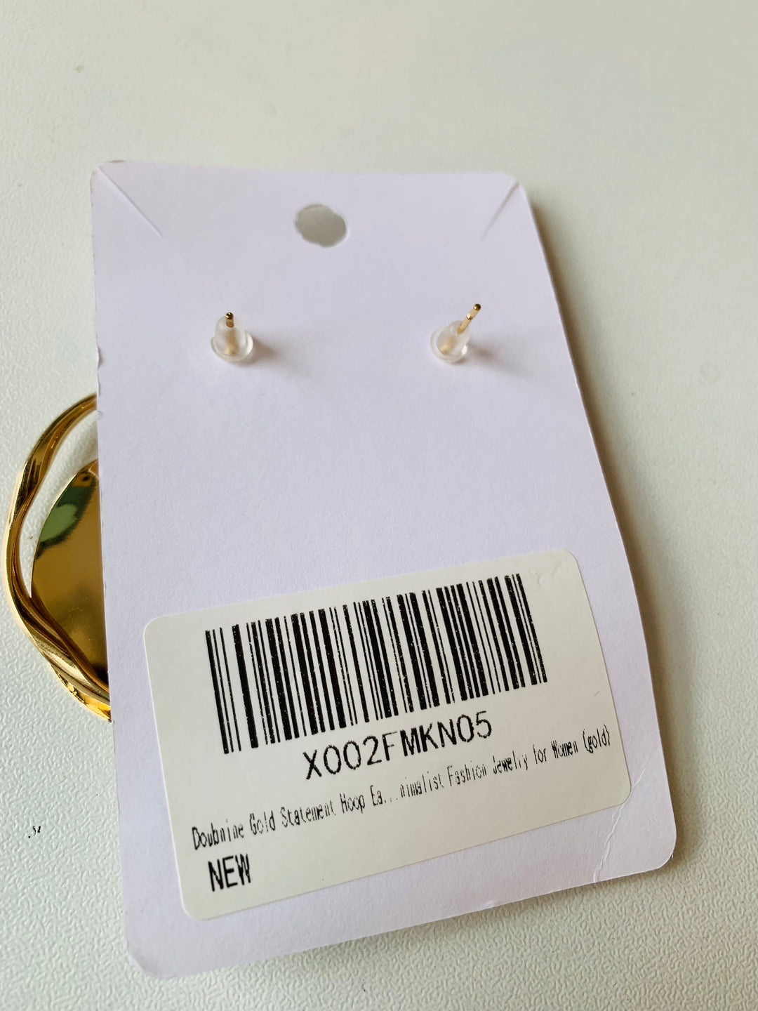 Doubnine Awaken Pierced Earrings in Gold Tone