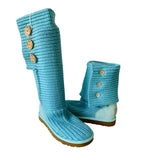 UGG Classic Cardy Aqua Women’s Knit Boot Size 7 New