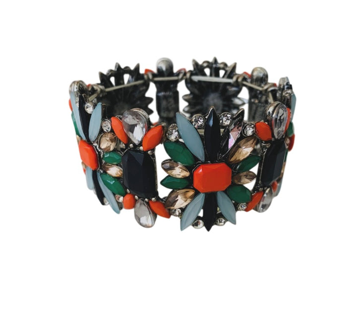 Multicolor Stretch Statement Bracelet