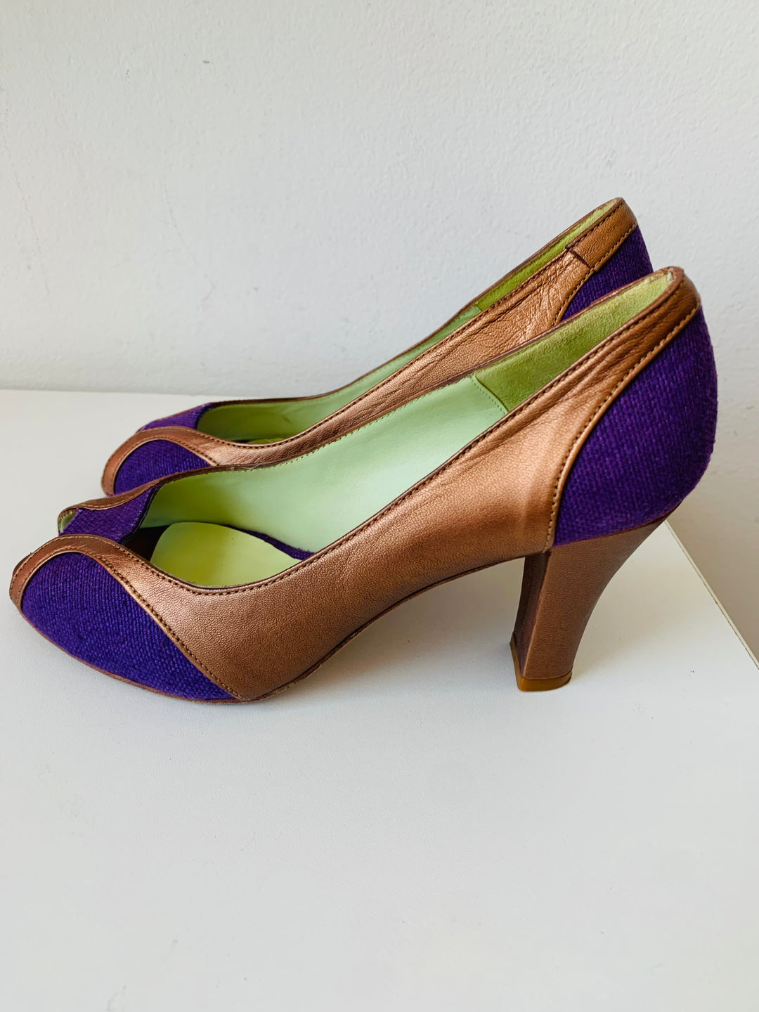 Coclico Selena Violette Peep Toe Pumps Size 37.5