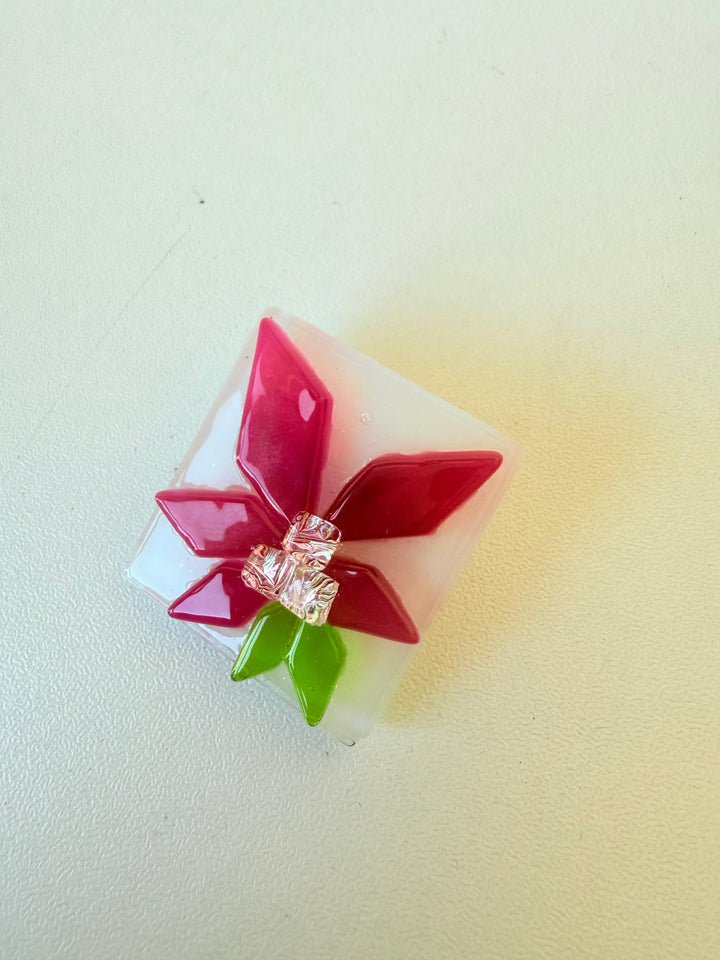 Handmade Poinsettias Brooch