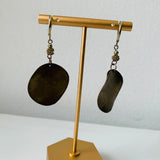 Simple Brass Double Disc Pierced Earrings