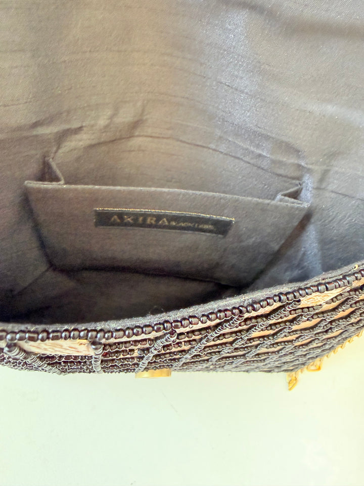 Akira Rhinestone And Metal Handbag