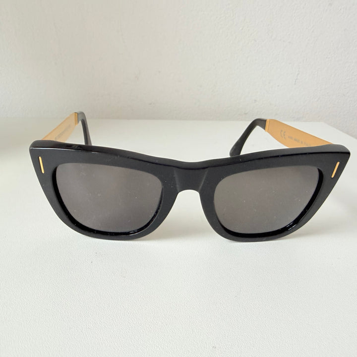 Retro Superfuture Ciccio Francis Black Sunglasses