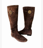 Tory Burch Selma Brown Suede Tall Women’s Riding Boots Size 8