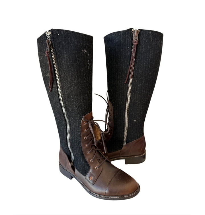 Woolrich Women’s Roadhouse Salt Marsh Conductor Stripe Boots Size 8