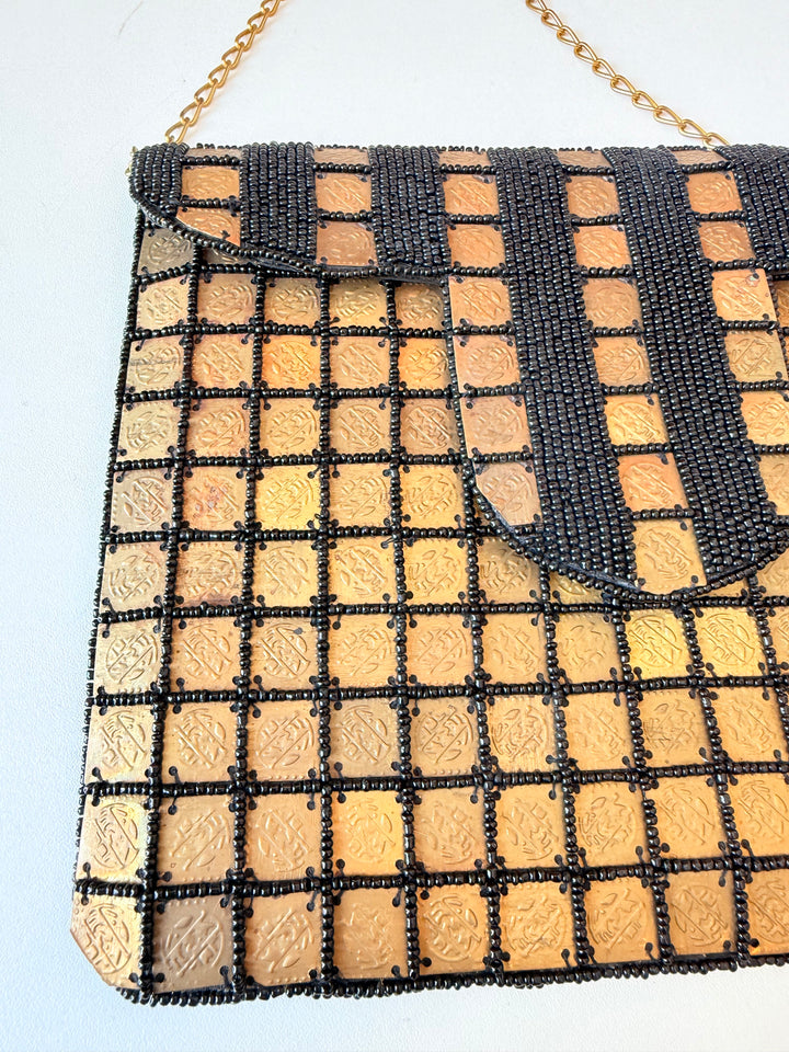 Akira Rhinestone And Metal Handbag