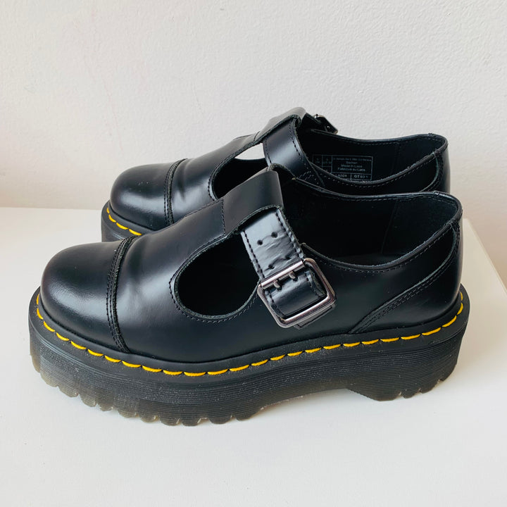 Doc Martens Bethan Black Polishes Smooth Mary Jane Size 6 Women’s