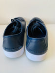 Cole Haan Women’s Leather Crosscourt Sneakers Size 6.5 in Blue