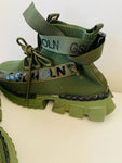 GSLMOLN Green Sneakers Size 39