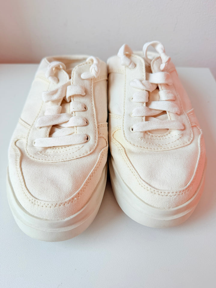 Cole Haan Grand Pro Series Rally Canvas Mule Sneakers in Cream Size 8 Women’s