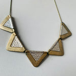 Madewell Mixed Media Silver Tone/ Brass 18” Necklace