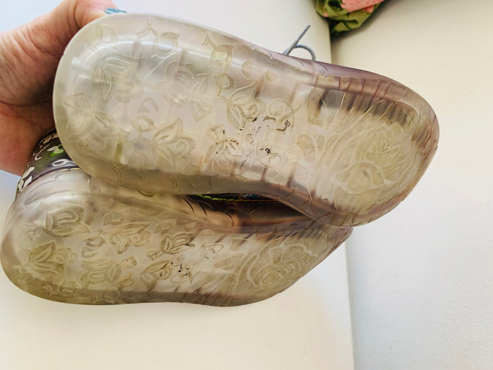 L’Artiste Spring Step Danli Delite Leather Floral Sneaker Size 40 (US 9.5-10)