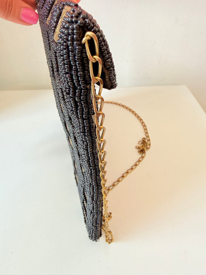 Akira Rhinestone And Metal Handbag