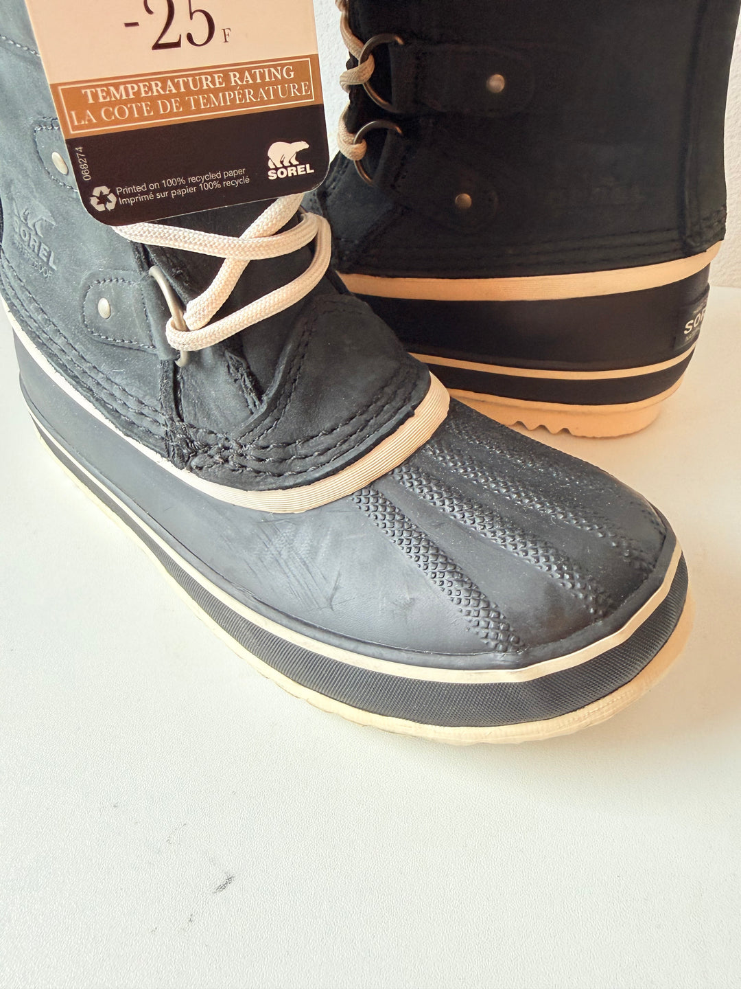 Sorel Waterproof Women’s Joan of Arc Boots In Dark Grey & Black Size 6 NWT