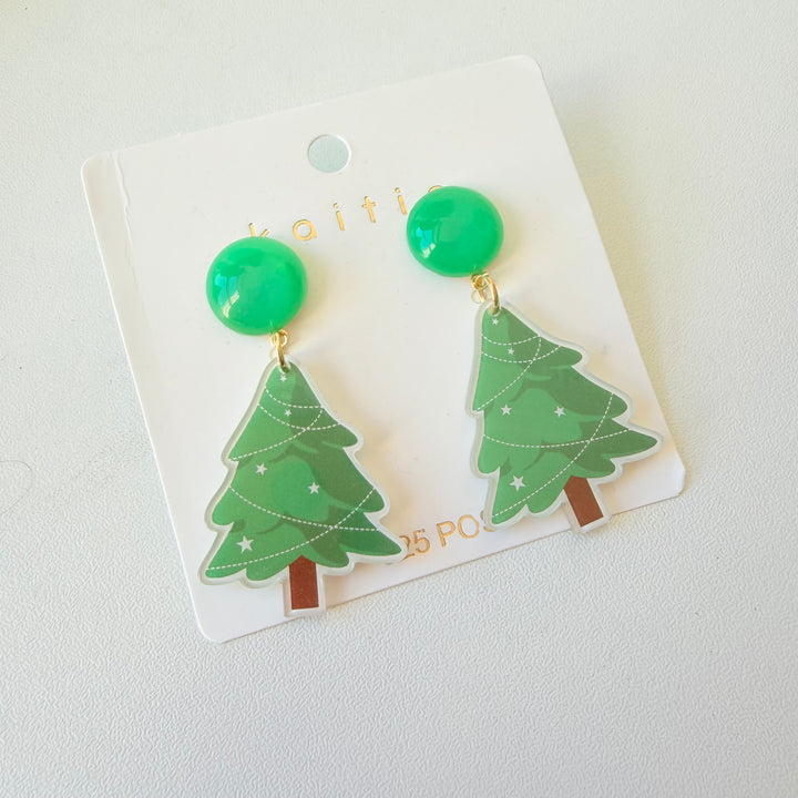 Kaitio Christmas Tree Pierced Earrings