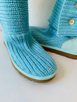 UGG Classic Cardy Aqua Women’s Knit Boot Size 7 New