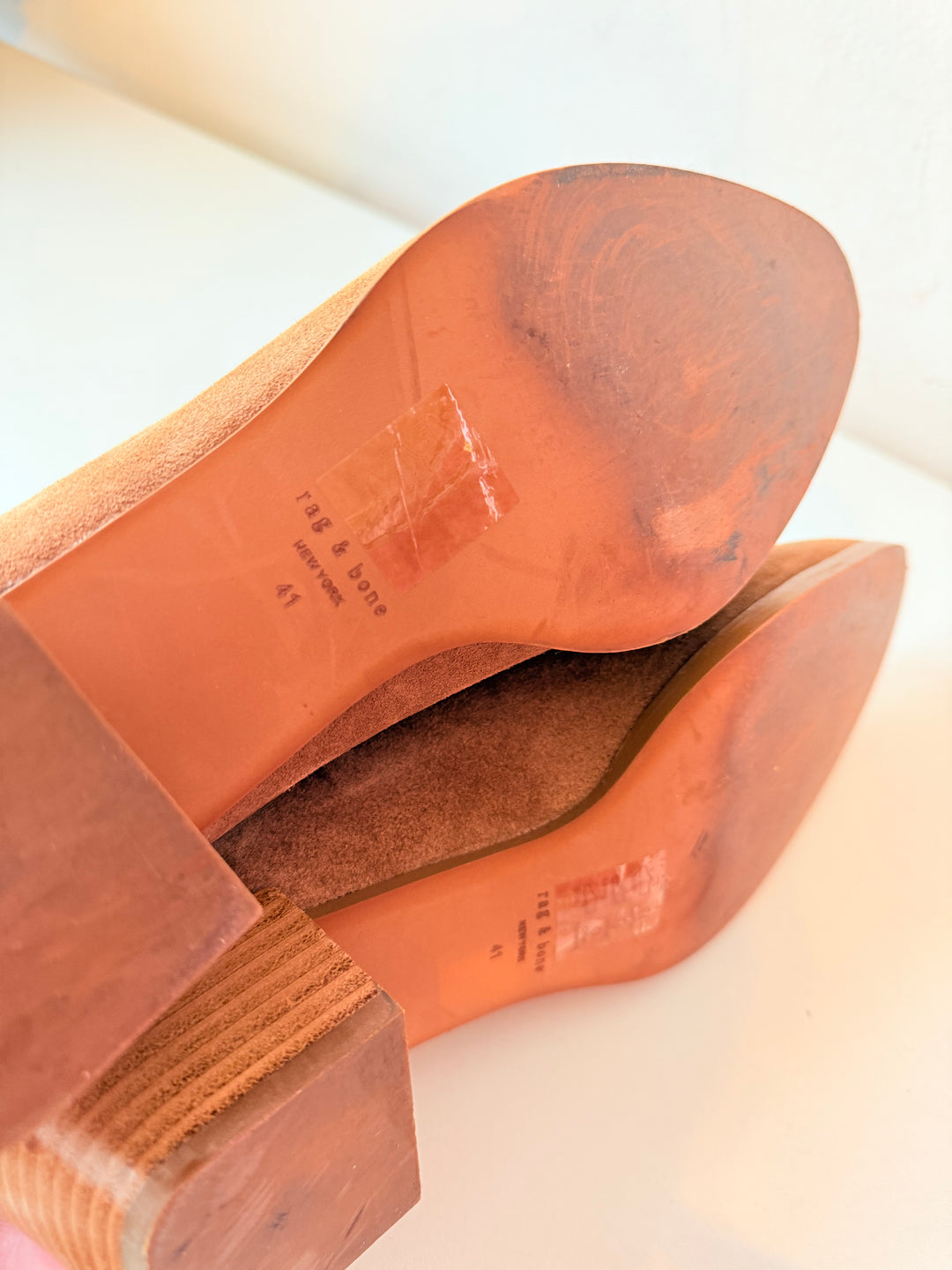 Rag & Bone Rover Boots In Camel Suede Size 41