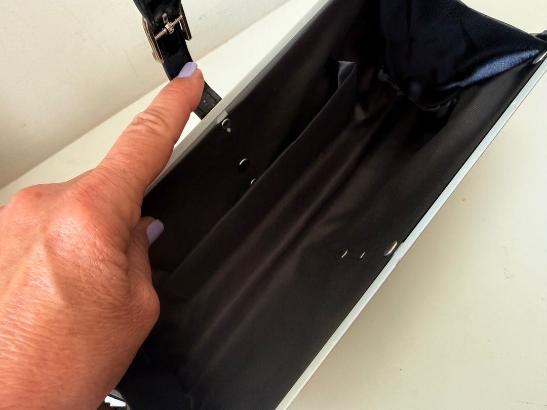 Paparazzi Vintage Plastic Hard Case Magazine Clutch Circa 1980’s