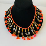 Anthropologie Serefina Miranda Choker/Necklace in Pink & Orange