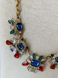 Loft By Ann Taylor Chunky Faceted Rhinestone Statement Necklace