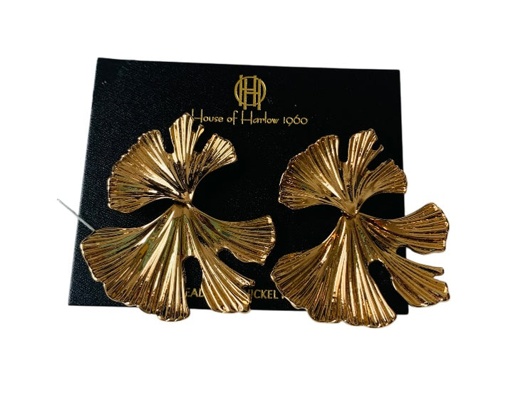 House of Harlow 1960 Pierced Earrings New