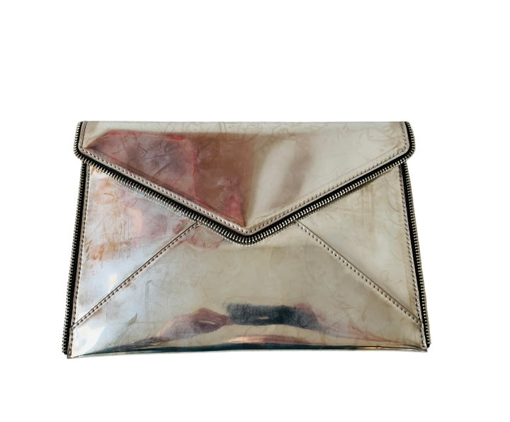 Rebecca Minkoff Leo Metallic Envekooe Clutch Handbag
