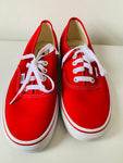 Vans Authentic Skate Shoe Women’s Size 6.5 In Red New In Box