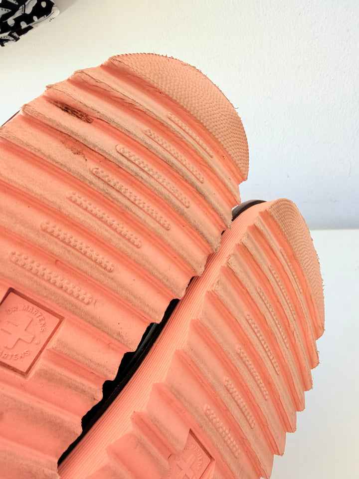 Doc Martens Voss Air Wear Hydro Leather Sandals In Pink Size 6