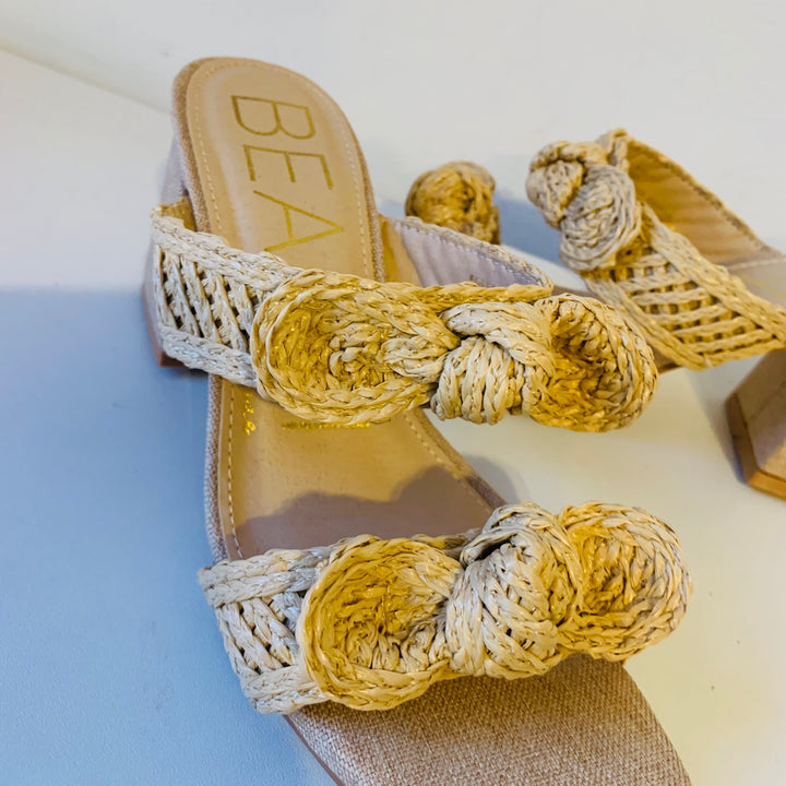Beach by Matisse CoCo Folly Natural Heeled Sandal Size 8 New in Box