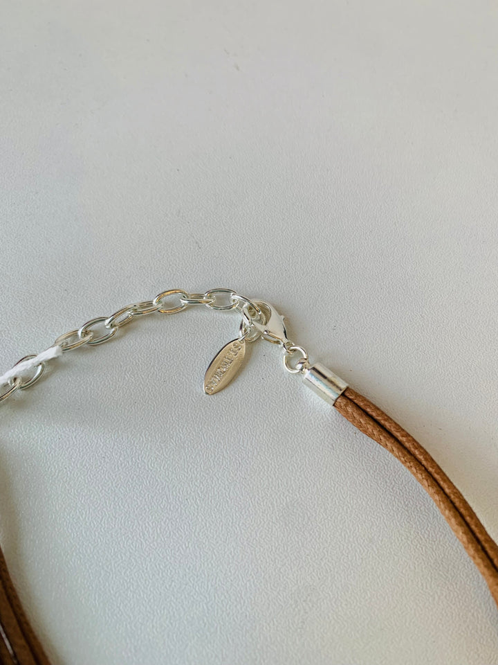 Ring Silver Tone Statement Necklace
