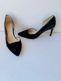 Cole Haan Rendon II Women’s Black Suede and Patent Pump Size 8
