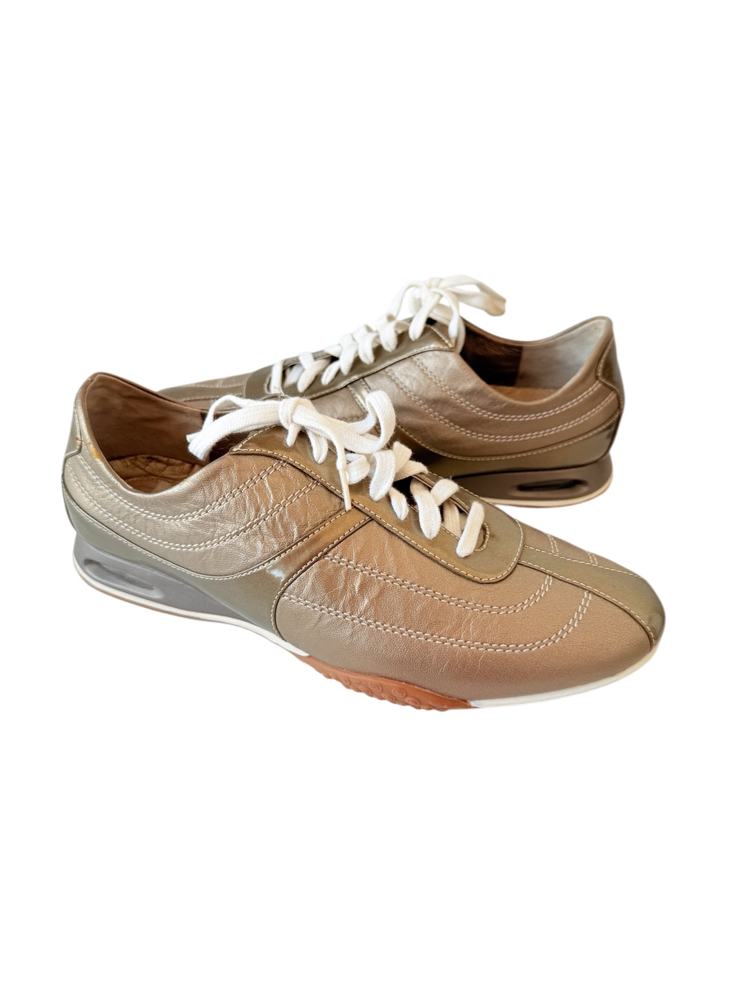 Cole Haan Nike Air Bria Vintage Gold Metallic Leather Oxford Sneakers C&J Collections Chicago Cole Haan Nike Air Bria Vintage Gold Metallic Leather Oxford Sneakers C&J Collections Chicago