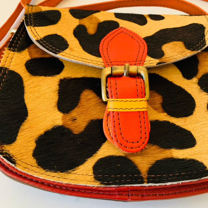 Soruka Animal Print Crossbody Handbag Made From Recycled Leather